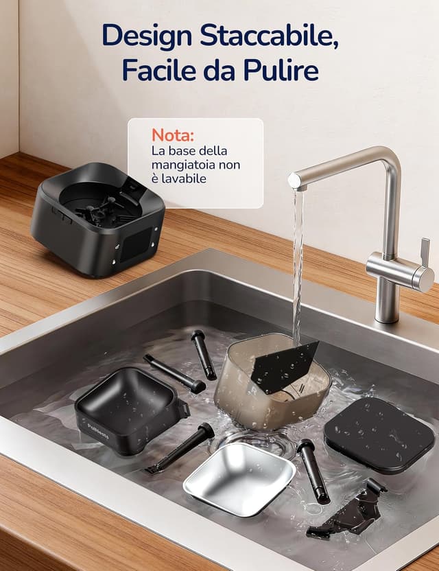 Detalle de PalNests 4L mangiatoia automatica WiFi per gatti