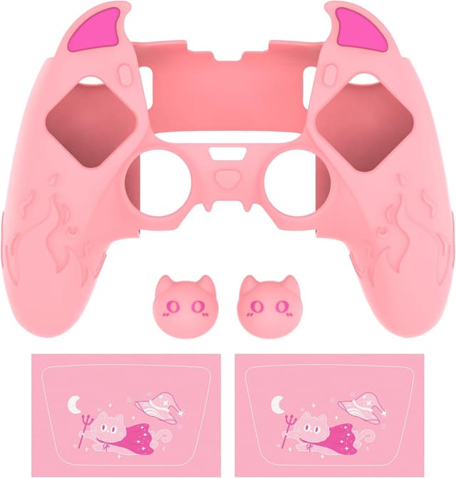 Thumbnail 1 de PlayVital Funda de Silicona para PS5 Edge 🕹️ Rosa Kawaii