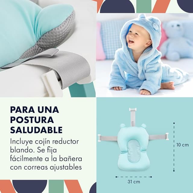 Thumbnail 5 de Babify Shower Bañera plegable para bebé, cojín incluido 🚼
