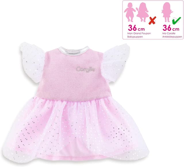 Detalle de Ma Corolle Robe Rose à Paillettes pour poupée 36 cm (dès 3 ans) – 9000212130