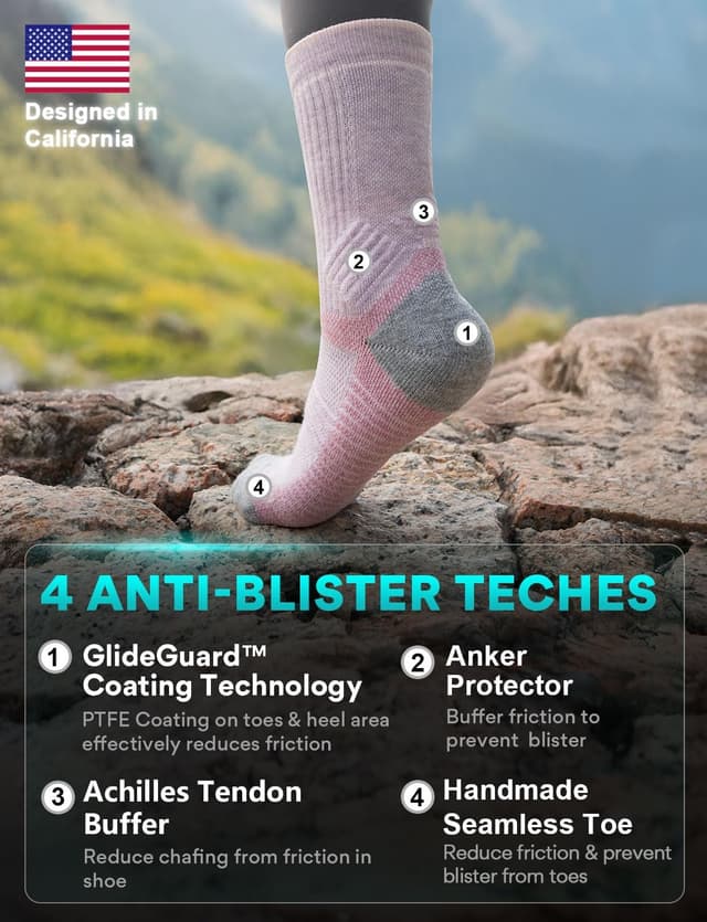 Thumbnail 5 de Juclise Merino Wool Hiking Socks 62% Merino