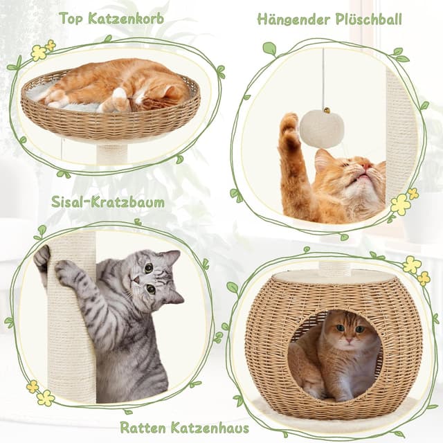 Thumbnail 4 de Yaheetech Kratzbaum 75 cm für große Katzen 🐱