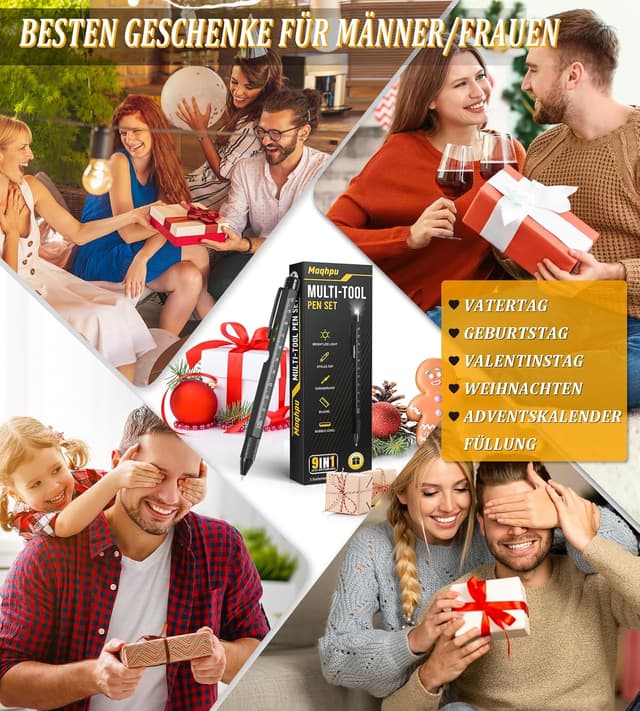 Detalle 2 de Maqhpu 9‑in‑1 Multifunktions Kugelschreiber 🖊