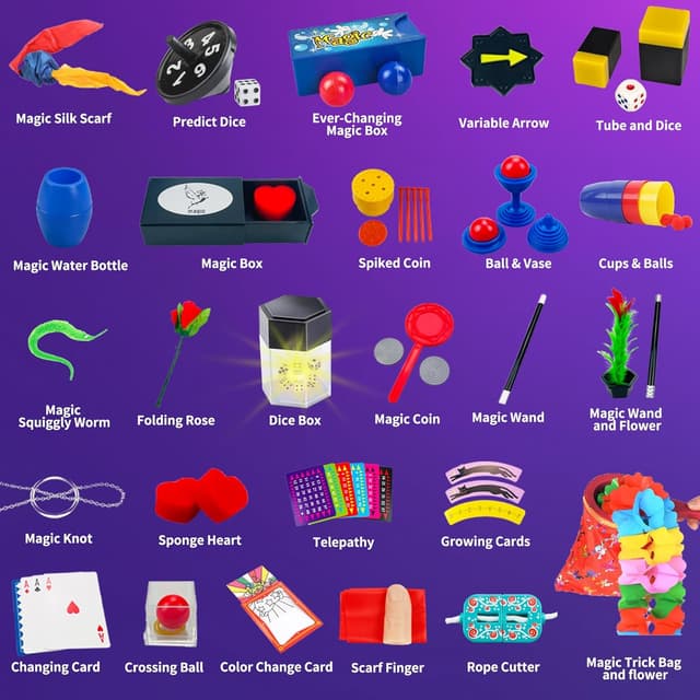 Thumbnail 2 de Mekkyes Juego de Magia para Niños 🎩 con 80+ Trucos y Varita