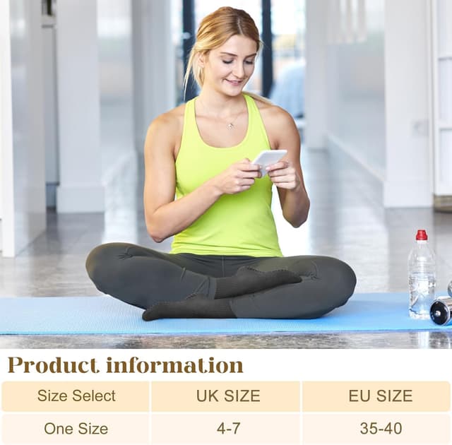 Detalle 2 de Pilates grip socks 5 pairs for women