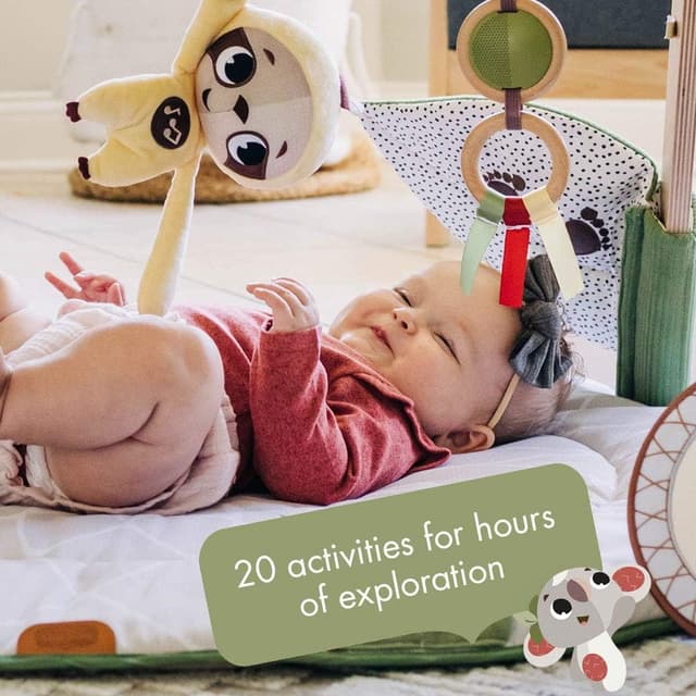 Detalle 2 de Tiny Love Luxe Developmental Gymini wooden baby play gym with music (0+ months) in boho chic style