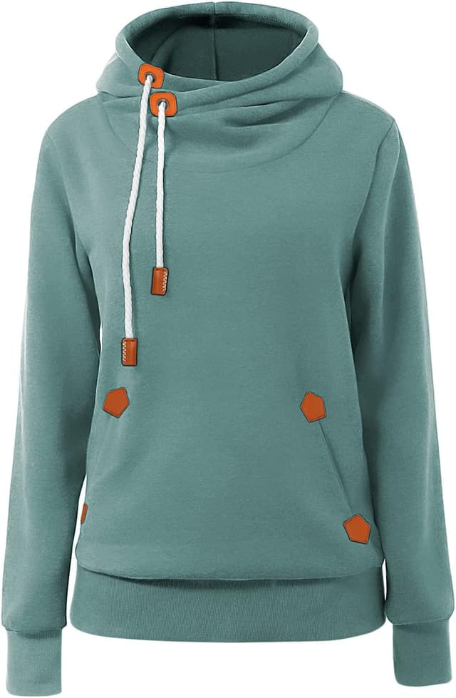 Detalle de Cindeyar Women’s Oversized Hoodie with Pockets (UK) – Long Sleeve Pullover