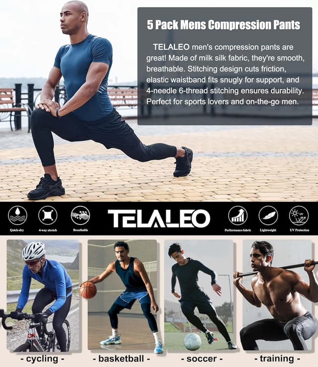 Thumbnail 5 de TELALEO 5-Pack Compression Pants