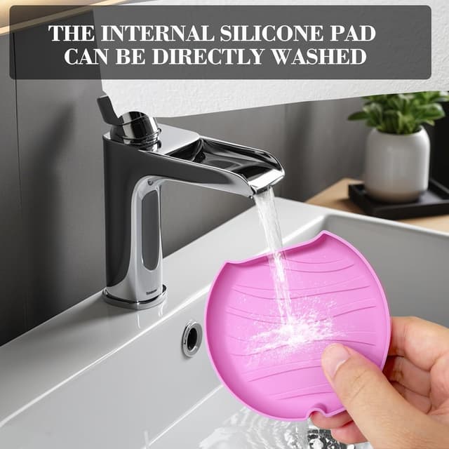 Detalle de Maoerdental 2 Pack Retainer Case with Vent Holes (Pink Purple) – Portable Invisalign/aligner storage