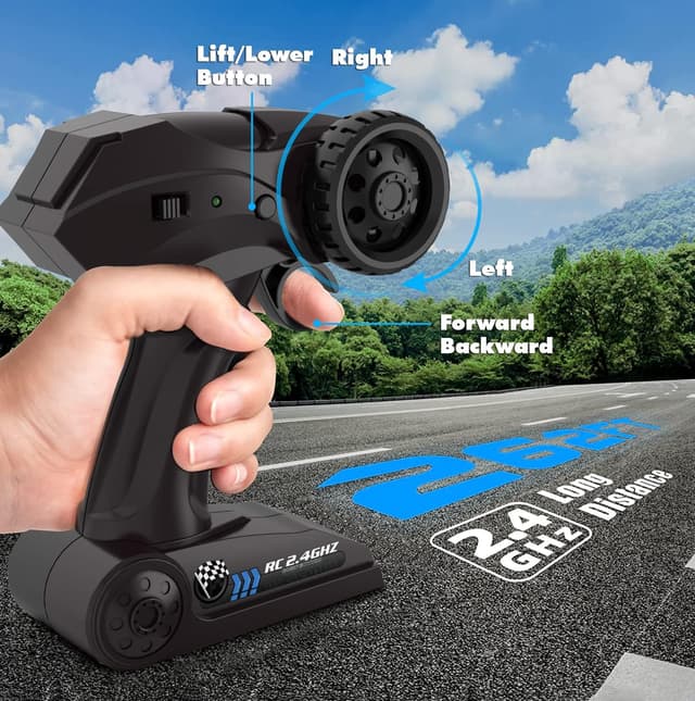 Thumbnail 6 de CROBOLL 1:12 Monster Truck telecomandato 4WD 2,4GHz con funzione di sollevamento (blu)