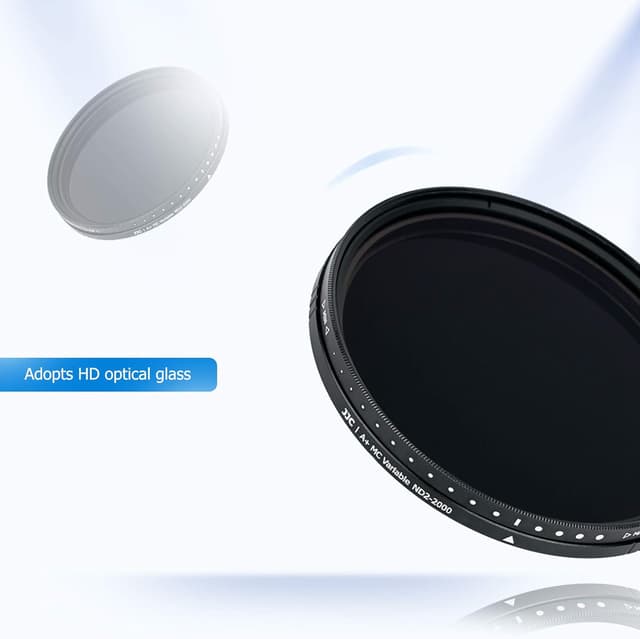 Detalle de JJC 67mm Variable ND2–ND2000 Neutral Density Filter (18-layer coated)