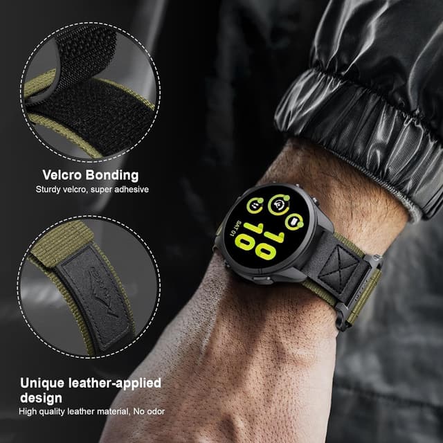 Thumbnail 1 de NotoCity 22mm nylon quick-release strap for Huawei Watch GT4/GT3/GT2/GT3 Pro/GT5/GT5 Pro and others (46mm fits where listed)