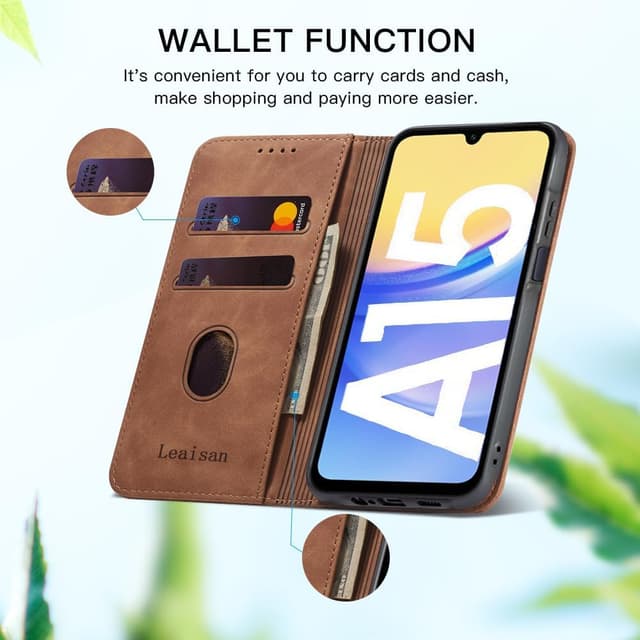 Detalle de Leaisan Handyhülle für Galaxy A15 5G im Flip-Design
