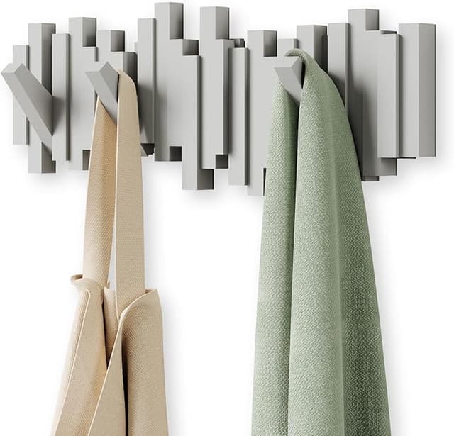 Imagen de Umbra Sticks Perchero de Pared Gris con 5 Ganchos Extraíbles 🚪 en OfertitasTOP