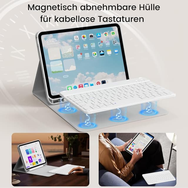 Thumbnail 4 de GKABXY Hülle mit Bluetooth‑Tastatur für iPad 10,9–11"