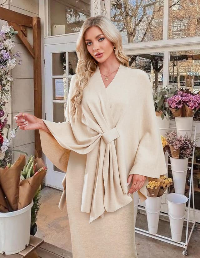 Thumbnail 2 de PULI Elegant Shawl Wrap One Size 🧣