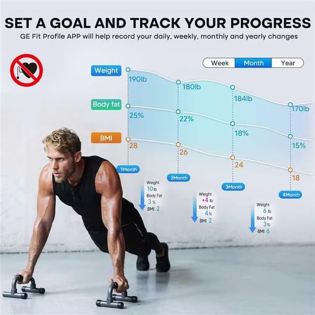 Thumbnail 3 de GE Smart Scale 500 lb Bluetooth Body Weight Monitor ⚖