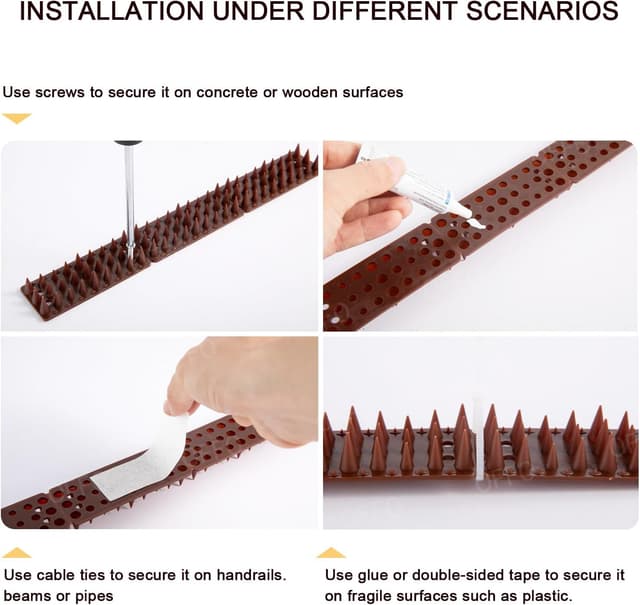 Detalle de OFFO Bird Spikes 30cm pigeon fence deterrent