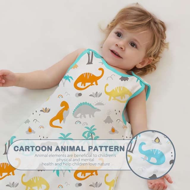 Detalle de Mosebears Sacco nanna in cotone 0,5 tog per neonati 18-24 mesi, con cerniera a doppio cursore