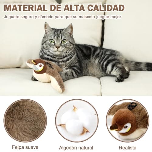 Detalle 2 de Nepfaivy Birdie Juguete pájaro gatitos