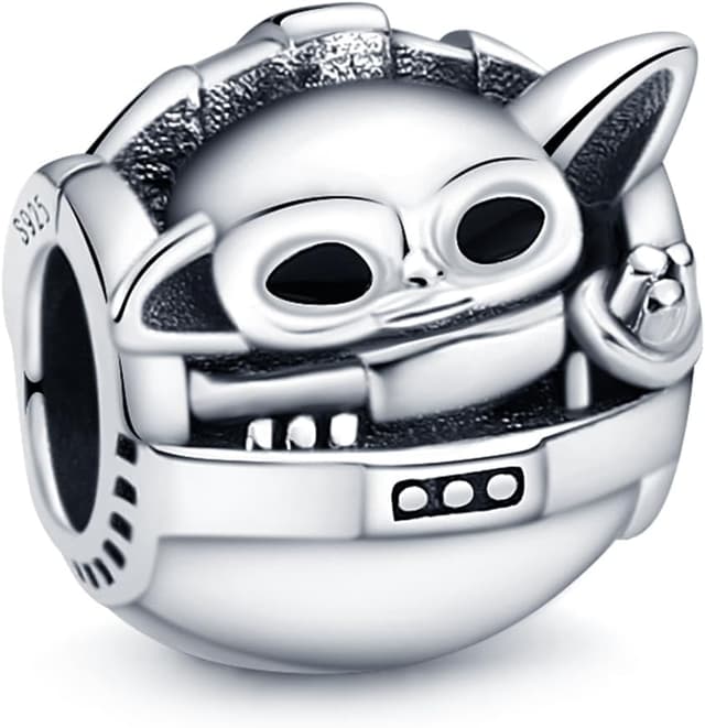 Detalle de CQWVB Charm Anhänger aus 925 Sterling Silber für Armbänder & Ketten (für europäische Charms)