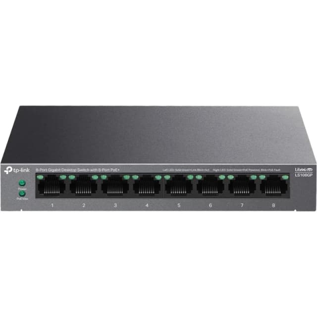 Imagen de TP-Link LS108GP Switch 8 Puertos Gigabit PoE+ 250 m en OfertitasTOP