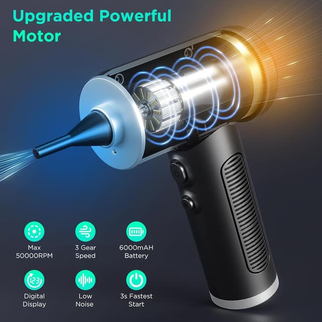 Thumbnail 1 de ONEWAY Compressed Air Duster 6000mAh