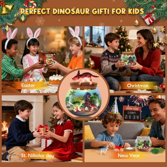 Thumbnail 5 de Goody King Dinosaurier Terrarium Set 16 Farben LED