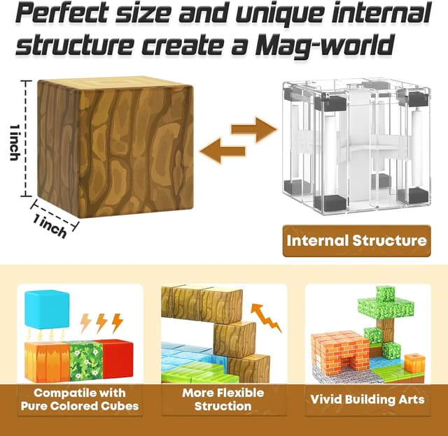 Thumbnail 2 de Toylogy Magnetische Bausteine Pumpkin Edition