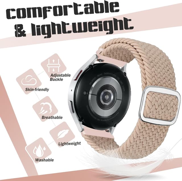 Thumbnail 6 de Yunshare Braided Solo Loop Elastic Strap (Quick Release) – 3 Pack, 18–24mm