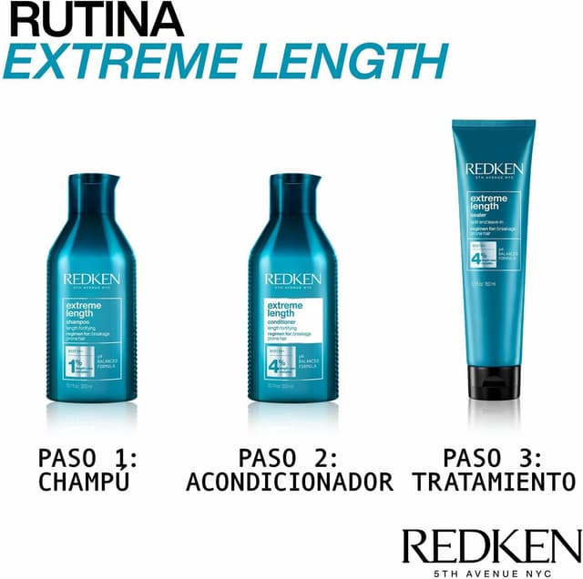 Thumbnail 3 de Redken Extreme Length Champú Fortalecedor con Biotina 💇♀️ 300 ml