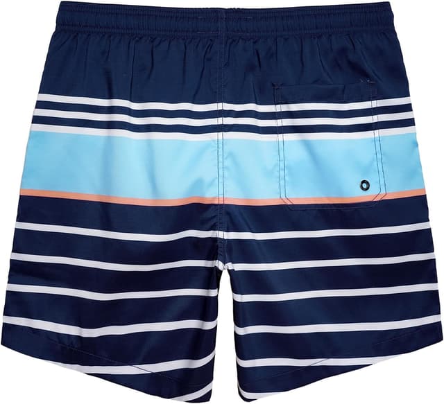 Detalle de MaaMgic Herren Badeshorts mit 18 cm Innenlänge, schnelltrocknend & Mesh-Futter