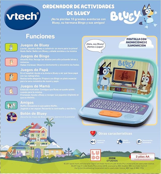 Thumbnail 4 de VTech Bluey Ordenador Infantil con Pantalla y Juegos Eductivos