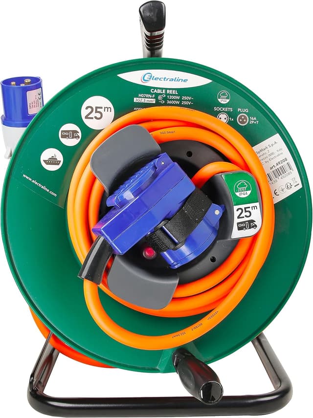 Detalle 2 de Electraline Kabeltrommel 49208 IP44 25 m