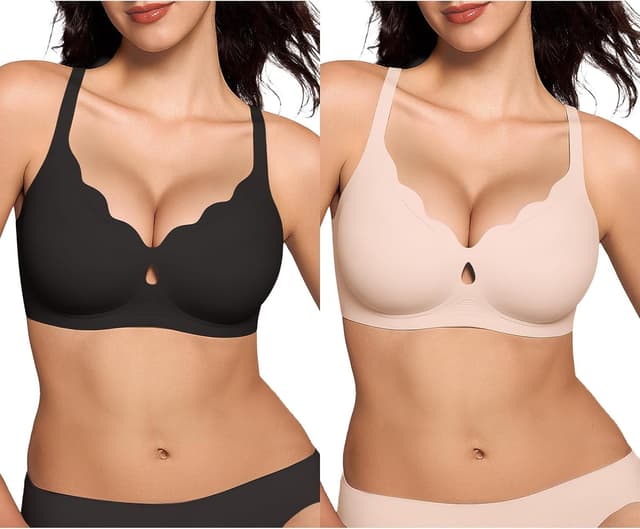 Thumbnail 6 de ProKloud Wireless Wave Push Up Bralette (No Underwire) Seamless Full Coverage Support Lift Everyday Bra