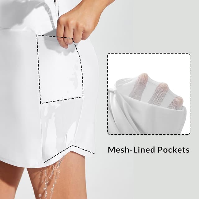 Thumbnail 4 de baleaf Women's 17" High-Waisted Swim Skirt Tummy Control