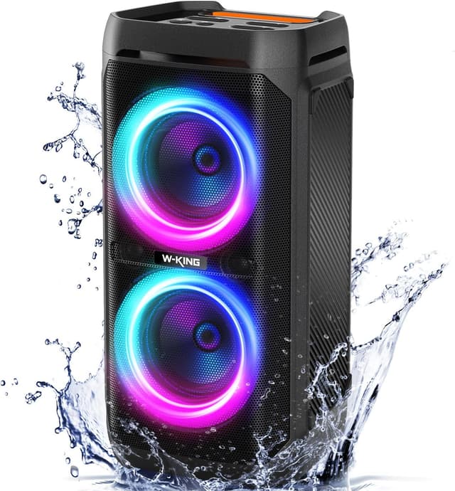 Detalle de W-KING 240W Bluetooth Lautsprecher — 115 dB Bass 🔊