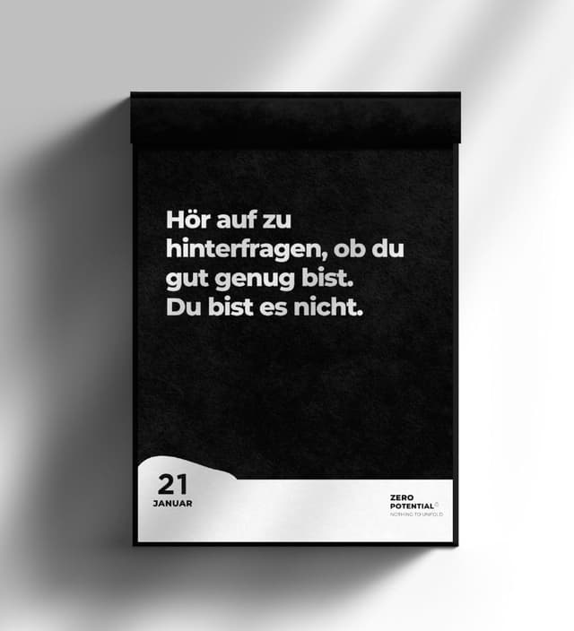 Detalle 2 de Demotivierender Abreißkalender A6 365 Tage 📅