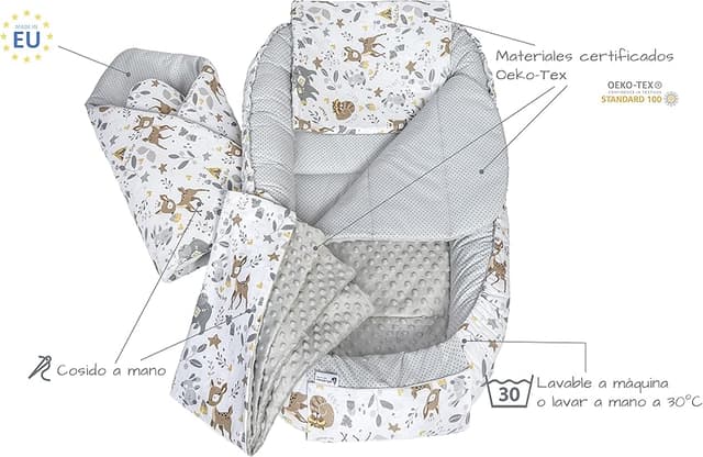 Thumbnail 2 de Medi Partners Nido para Bebé Recién Nacido 🦌 Juego 5 Piezas