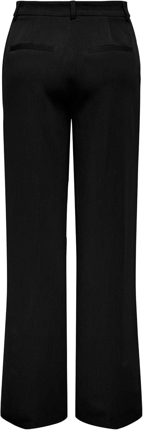 Detalle de Pantaloni ONLY Onlhattie-Lana HW W Mel Pant TLR da donna, gamba lunga e vita alta a taglio dritto