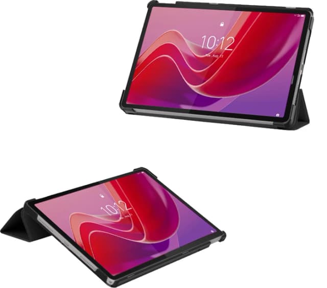 Detalle 2 de Just in Case Tri-Fold Book Case für Lenovo Tab M11 (grau) – Magnetverschluss & Standfunktion