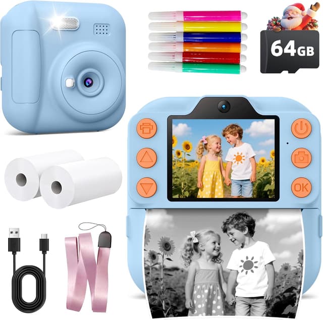 Detalle de Coxlame Kids Instant Print Camera 1300mAh