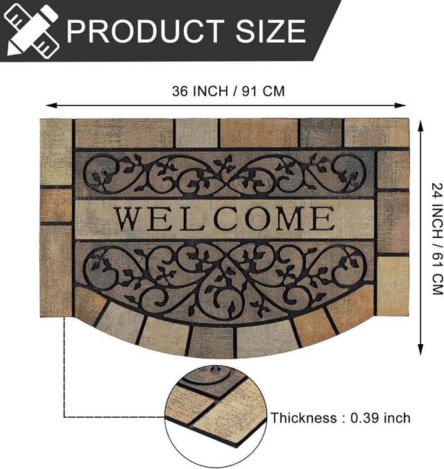 Thumbnail 2 de CHICHIC Entrance Door Mat 24 x 36 Inch