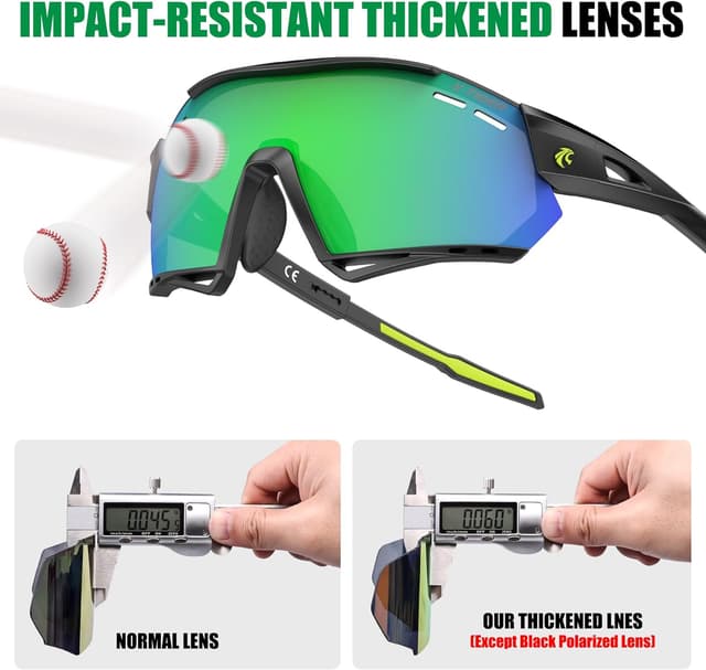 Detalle 2 de X-TIGER Occhiali da ciclismo 5 lenti