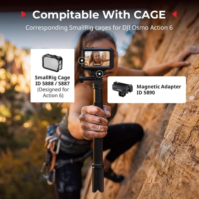 Thumbnail 6 de SMALLRIG Support magnétique Double 5890 pour DJI Osmo Action 6 / Osmo Nano