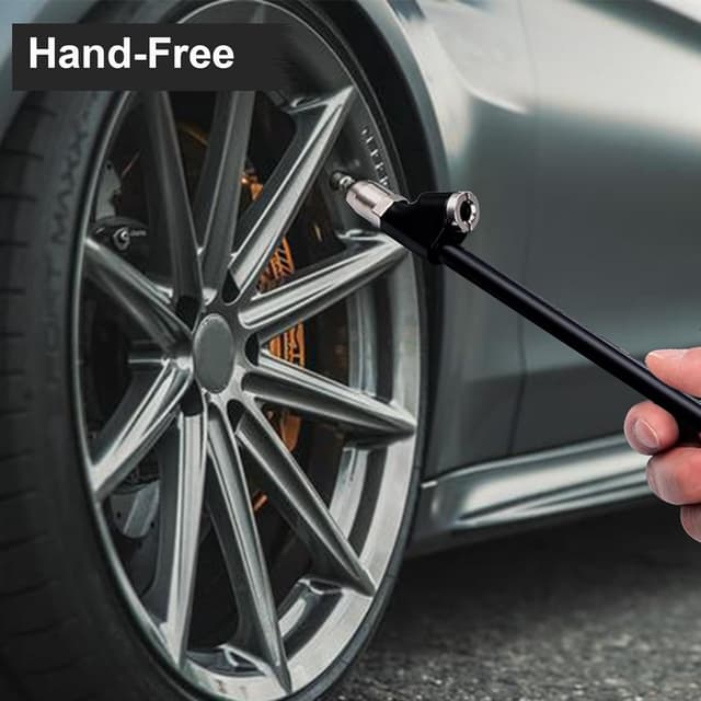 Detalle de GODESON 12" Extended Reach Dual Head Air Chuck for Semi & Dually Tires (1/4" FNPT)