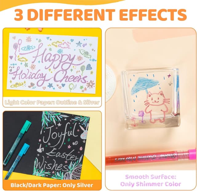 Thumbnail 5 de Ohuhu Calza Stuffers pennarelli glitter metallizzati 18 🎨