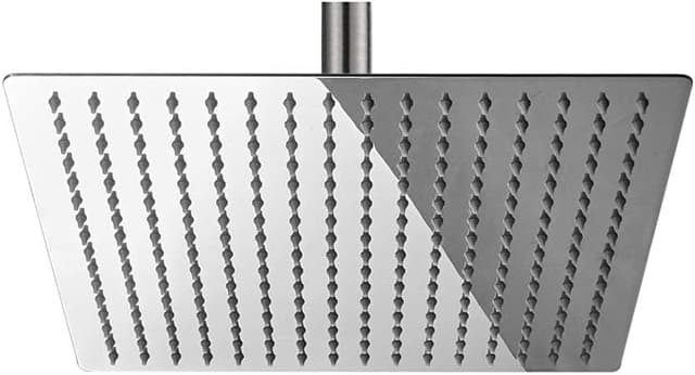 Detalle de BESy 12 inch square rain shower head in polished chrome (G1/2”)