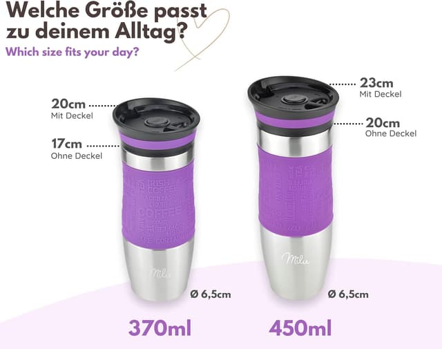 Thumbnail 3 de Milu Thermobecher 370 ml violett