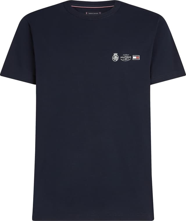 Thumbnail 5 de Tommy Hilfiger T-Shirt Small Crest Outline en coton 100% régénératif